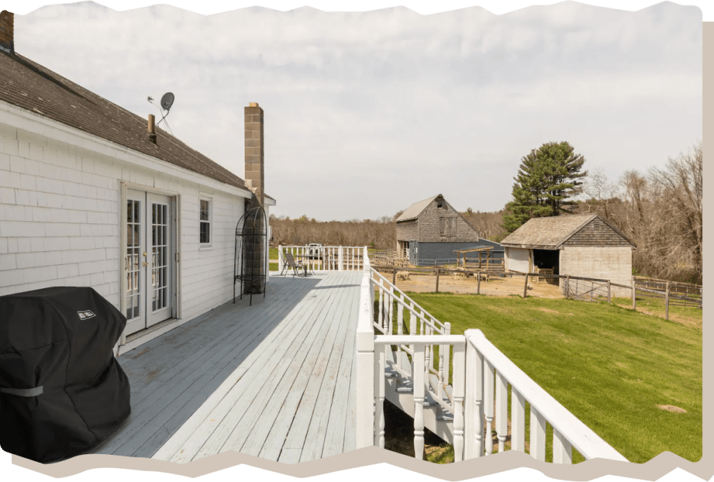 The Windy Knob Farm Cottage Deck